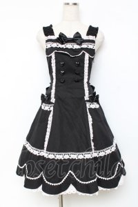 BABY, THE STARS SHINE BRIGHT / くみゃちゃんのLovely Paradeジャンパースカート  黒×ピンク Y-25-11-15-090-BA-OP-SZ-ZY