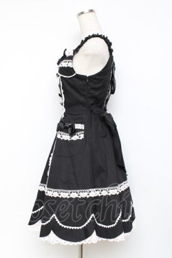 画像2: BABY, THE STARS SHINE BRIGHT / くみゃちゃんのLovely Paradeジャンパースカート  黒×ピンク Y-25-11-15-090-BA-OP-SZ-ZY