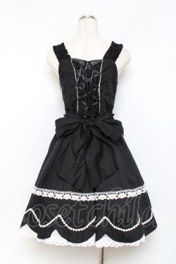 画像3: BABY, THE STARS SHINE BRIGHT / くみゃちゃんのLovely Paradeジャンパースカート  黒×ピンク Y-25-11-15-090-BA-OP-SZ-ZY