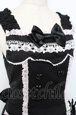 画像4: BABY, THE STARS SHINE BRIGHT / くみゃちゃんのLovely Paradeジャンパースカート  黒×ピンク Y-25-11-15-090-BA-OP-SZ-ZY