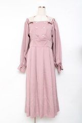 m petit by misako / サンリオキャラクターズコラボ ワンピース S 中桃 Y-25-11-15-092-LO-OP-SZ-ZY