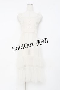 m petit by misako / ドットチュールエプロン S 生成り Y-25-11-15-094-LO-OP-SZ-ZY