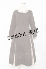 an another angelus / 刺繍入り花柄切替ロングワンピース  ブラウン Y-25-11-15-096-CA-OP-SZ-ZY