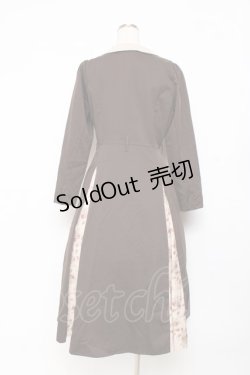 画像2: an another angelus / 刺繍入り花柄切替ロングワンピース  ブラウン Y-25-11-15-096-CA-OP-SZ-ZY