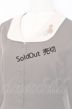 画像4: an another angelus / 刺繍入り花柄切替ロングワンピース  ブラウン Y-25-11-15-096-CA-OP-SZ-ZY