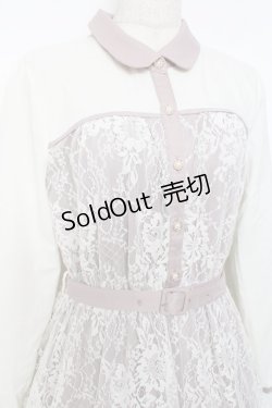 画像3: axes femme / ビスチェ切替レースワンピース  生成り Y-25-11-15-098-AX-OP-SZ-ZY