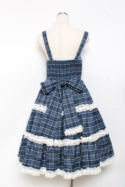 画像2: axes femme kawaii / タータンチェックジャンスカ  ブルー Y-25-11-15-100-AX-OP-AS-ZY