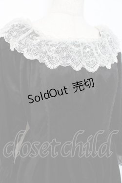 画像3: axes femme / パゴタ袖ベロアワンピース  黒 Y-25-11-15-101-AX-OP-SZ-ZY