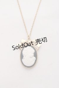 m petit by misako / AMリボンネックレス  中黒 Y-25-11-15-002-LO-AC-SZ-ZY