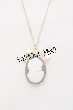 画像1: m petit by misako / AMリボンネックレス  中黒 Y-25-11-15-002-LO-AC-SZ-ZY