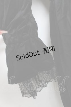 画像4: axes femme / パゴタ袖ベロアワンピース  黒 Y-25-11-15-101-AX-OP-SZ-ZY