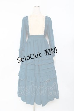 画像1: axes femme kawaii / アンティークドールワンピース  グリーン Y-25-11-15-102-AX-OP-SZ-ZI