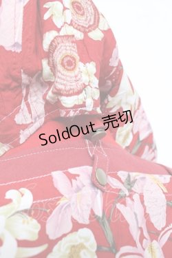 画像4: PINK HOUSE / パッチワーク柄フードブルゾン F 赤 Y-25-11-15-106-LO-JA-SZ-ZY