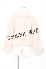 axes femme / 袖フリルピーコート  ベージュ Y-25-11-15-111-AX-CO-SZ-ZY