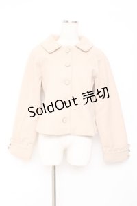 axes femme / 袖フリルピーコート  ベージュ Y-25-11-15-111-AX-CO-SZ-ZY