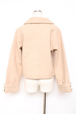 画像2: axes femme / 袖フリルピーコート  ベージュ Y-25-11-15-111-AX-CO-SZ-ZY