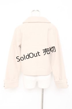 画像2: axes femme / 袖フリルピーコート  ベージュ Y-25-11-15-111-AX-CO-SZ-ZY