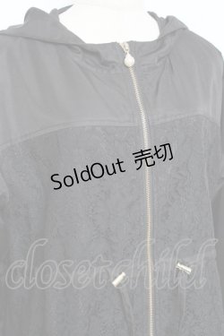 画像3: axes femme / レースデザインモッズコート  黒 Y-25-11-15-112-AX-CO-SZ-ZY