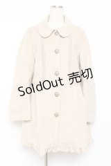 axes femme / レース配色丸襟コート  ベージュ Y-25-11-15-113-AX-CO-SZ-ZY