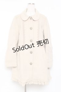 axes femme / レース配色丸襟コート  ベージュ Y-25-11-15-113-AX-CO-SZ-ZY