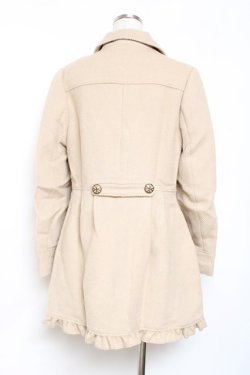 画像2: axes femme / レース配色丸襟コート  ベージュ Y-25-11-15-113-AX-CO-SZ-ZY