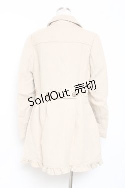 画像2: axes femme / レース配色丸襟コート  ベージュ Y-25-11-15-113-AX-CO-SZ-ZY