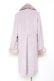 画像2: axes femme / ファー襟フロント刺繍ロングコート  ラベンダー Y-25-11-15-114-AX-CO-SZ-ZY (2)