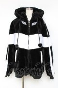 LISTEN FLAVOR / うさ耳天使のファーブルゾン  白黒 Y-25-11-15-115-PU-CO-SZ-ZY