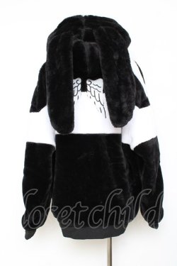 画像3: LISTEN FLAVOR / うさ耳天使のファーブルゾン  白黒 Y-25-11-15-115-PU-CO-SZ-ZY