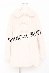 Emily Temple cute / リボンプリントファーブルゾン  ベージュ Y-25-11-15-116-ET-CO-SZ-ZY