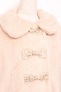 画像3: Emily Temple cute / リボンプリントファーブルゾン  ベージュ Y-25-11-15-116-ET-CO-SZ-ZY