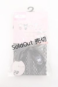 m petit by misako / AMクロミリボンタイツ  中黒 Y-25-11-15-018-LO-ZA-SZ-ZY