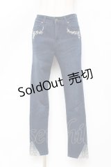 axes femme / バイオリン刺繍デニム  デニム Y-25-11-15-120-AX-PA-SZ-ZY