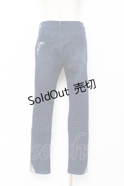 画像2: axes femme / バイオリン刺繍デニム  デニム Y-25-11-15-120-AX-PA-SZ-ZY