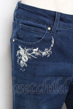 画像3: axes femme / バイオリン刺繍デニム  デニム Y-25-11-15-120-AX-PA-SZ-ZY