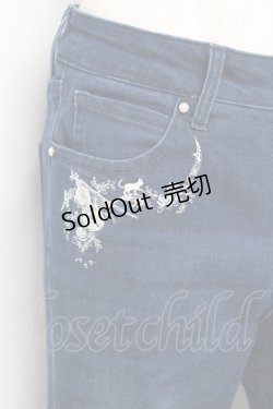 画像3: axes femme / バイオリン刺繍デニム  デニム Y-25-11-15-120-AX-PA-SZ-ZY