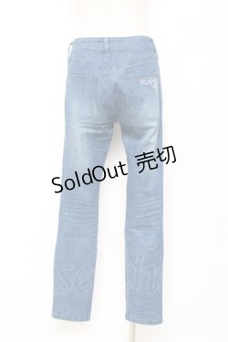 画像2: axes femme / ローズブーケ刺繍デニム  デニム Y-25-11-15-121-AX-PA-SZ-ZI