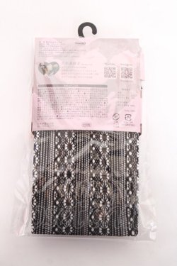 画像2: m petit by misako / AMクロミリボンタイツ  中黒 Y-25-11-15-018-LO-ZA-SZ-ZY