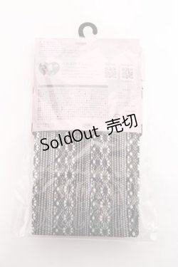 画像2: m petit by misako / AMクロミリボンタイツ  中黒 Y-25-11-15-018-LO-ZA-SZ-ZY