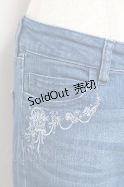 画像3: axes femme / ローズブーケ刺繍デニム  デニム Y-25-11-15-121-AX-PA-SZ-ZI