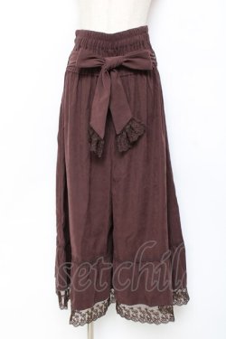 画像1: axes femme / 2WAYガウチョパンツ  ブラウン Y-25-11-15-123-AX-PA-SZ-ZY