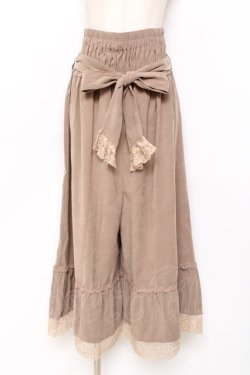 画像1: axes femme / 2WAYガウチョパンツ  ベージュ Y-25-11-15-125-AX-PA-SZ-ZY