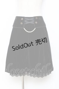 axes femme / ベロアタックスカート  黒 Y-25-11-15-126-AX-SK-SZ-ZY