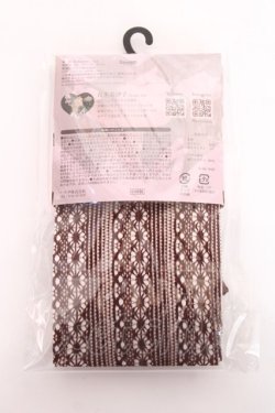 画像2: m petit by misako / AMキティリボンタイツ M-L 中茶 Y-25-11-15-019-LO-ZA-SZ-ZY