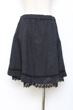 画像2: axes femme / ラメツイードスカート  紺 Y-25-11-15-128-AX-SK-SZ-ZY
