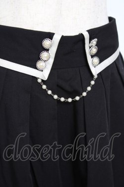 画像3: axes femme / パールデザインスカート  黒 Y-25-11-15-129-AX-SK-SZ-ZY