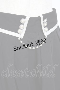 画像3: axes femme / パールデザインスカート  黒 Y-25-11-15-129-AX-SK-SZ-ZI