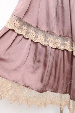 画像4: axes femme / サテンイレヘムスカート  アワピンク Y-25-11-15-130-AX-SK-SZ-ZY