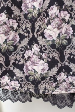 画像3: axes femme / ウォールオーナメント柄スカート  黒 Y-25-11-15-133-AX-SK-SZ-ZY