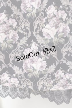 画像3: axes femme / ウォールオーナメント柄スカート  黒 Y-25-11-15-133-AX-SK-SZ-ZY